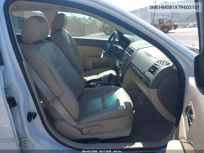2007 Mercury Milan Premier VIN: 3MEHM081X7R603101 Lot: 45372889