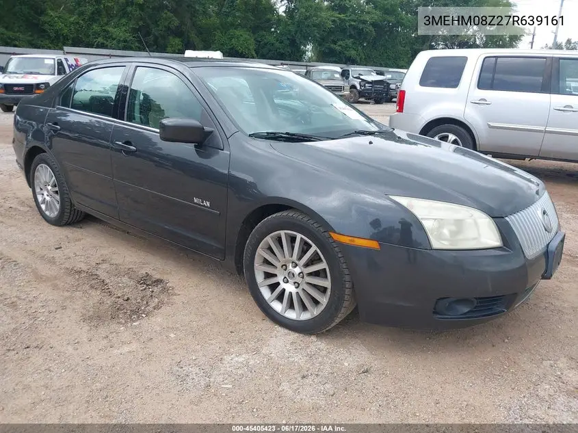 2007 Mercury Milan Premier VIN: 3MEHM08Z27R639161 Lot: 45405423