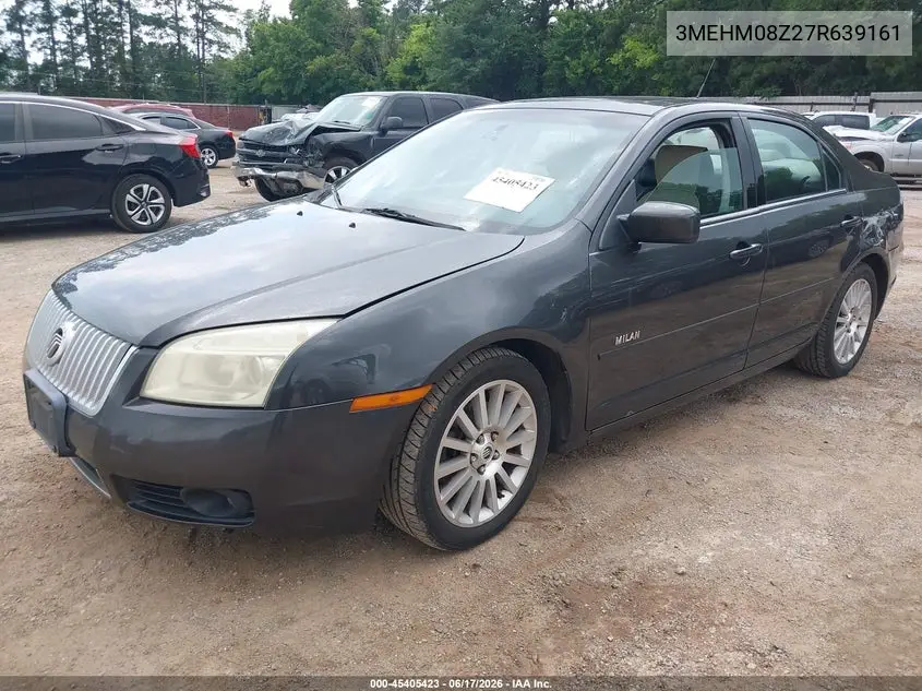 2007 Mercury Milan Premier VIN: 3MEHM08Z27R639161 Lot: 45405423