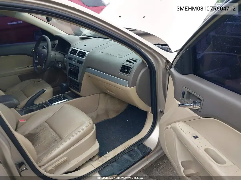 2007 Mercury Milan Premier VIN: 3MEHM08107R604712 Lot: 45482427