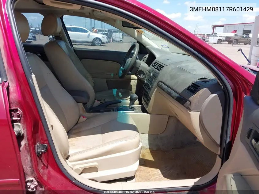 2007 Mercury Milan Premier VIN: 3MEHM08117R601429 Lot: 45499488