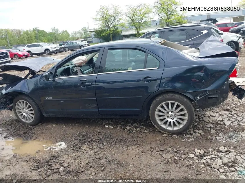 2008 Mercury Milan I4 Premier VIN: 3MEHM08Z88R638050 Lot: 45083161