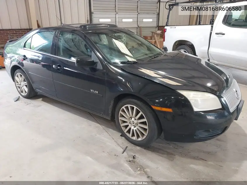 2008 Mercury Milan V6 Premier VIN: 3MEHM08168R606580 Lot: 45217723