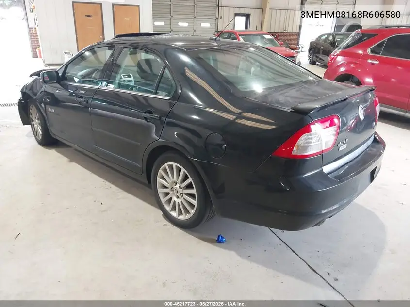 2008 Mercury Milan V6 Premier VIN: 3MEHM08168R606580 Lot: 45217723