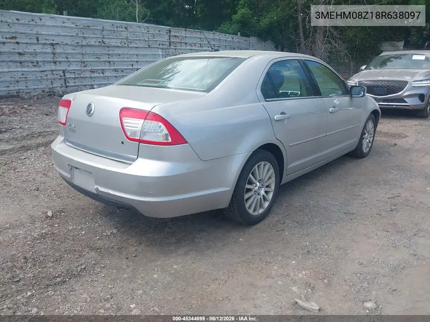 2008 Mercury Milan I4 Premier VIN: 3MEHM08Z18R638097 Lot: 45344699