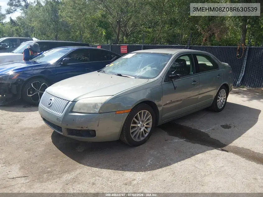 2008 Mercury Milan I4 Premier VIN: 3MEHM08Z08R630539 Lot: 45533787