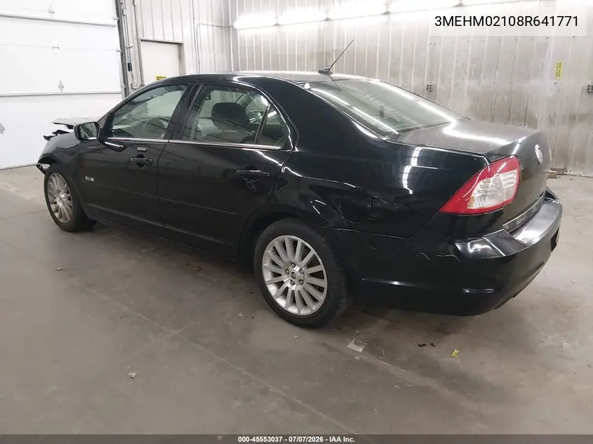 2008 Mercury Milan V6 Premier VIN: 3MEHM02108R641771 Lot: 45553037