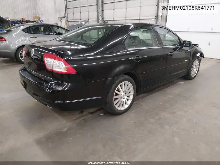 2008 Mercury Milan V6 Premier VIN: 3MEHM02108R641771 Lot: 45553037