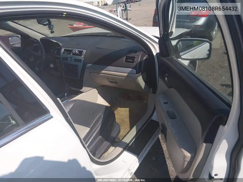2008 Mercury Milan V6 Premier VIN: 3MEHM08108R654432 Lot: 45576893