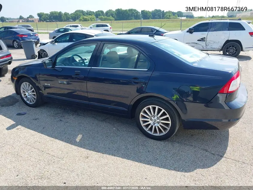 2008 Mercury Milan V6 Premier VIN: 3MEHM08178R667369 Lot: 45601344