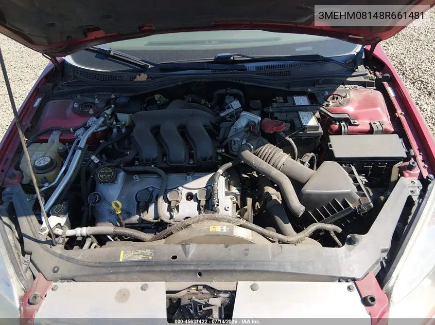 2008 Mercury Milan V6 Premier VIN: 3MEHM08148R661481 Lot: 45631422
