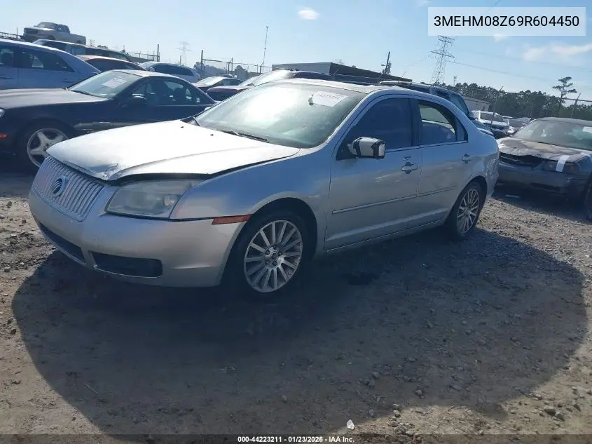 2009 Mercury Milan I4 Premier VIN: 3MEHM08Z69R604450 Lot: 44223211