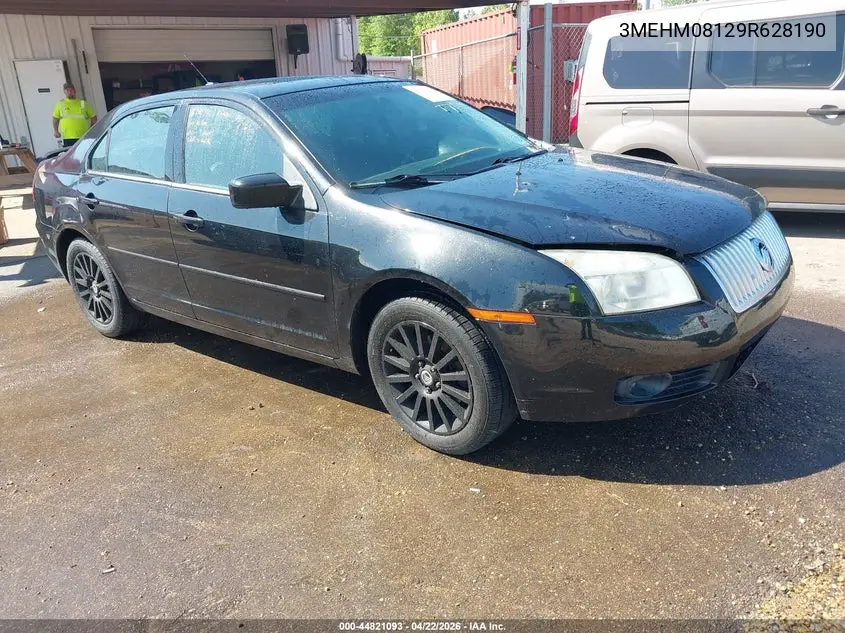 2009 Mercury Milan V6 Premier VIN: 3MEHM08129R628190 Lot: 44821093