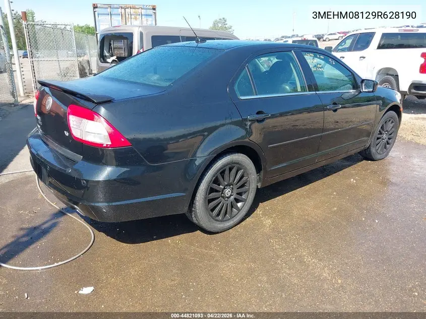 2009 Mercury Milan V6 Premier VIN: 3MEHM08129R628190 Lot: 44821093