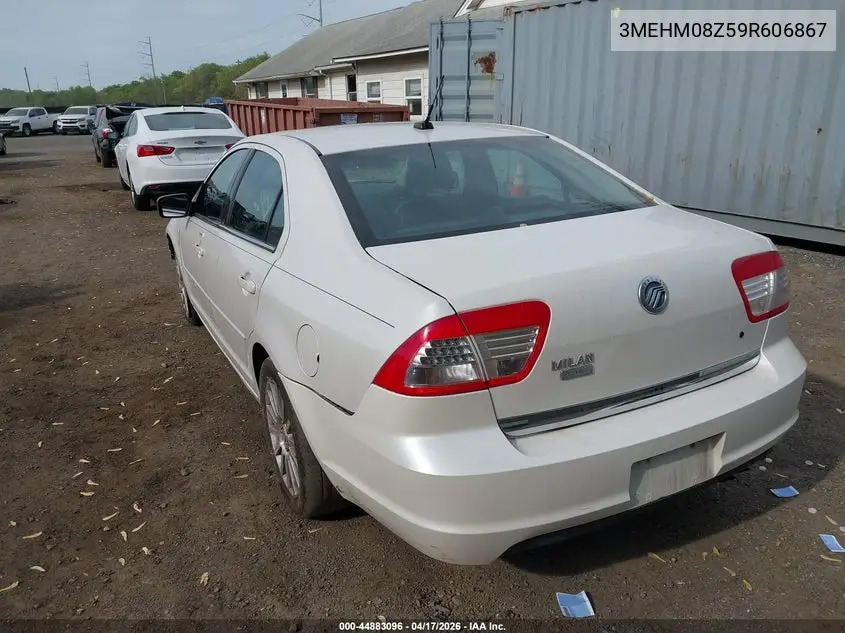 2009 Mercury Milan I4 Premier VIN: 3MEHM08Z59R606867 Lot: 44883096