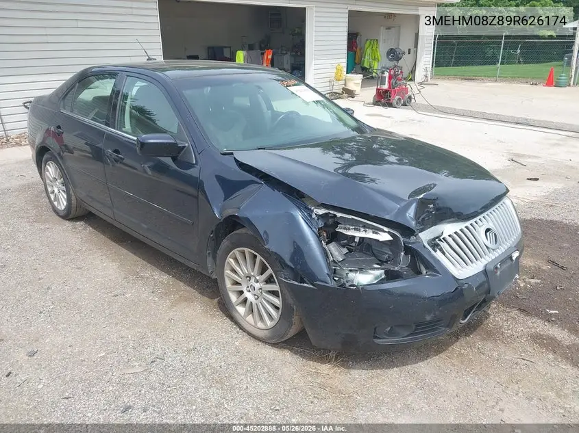2009 Mercury Milan I4 Premier VIN: 3MEHM08Z89R626174 Lot: 45202888