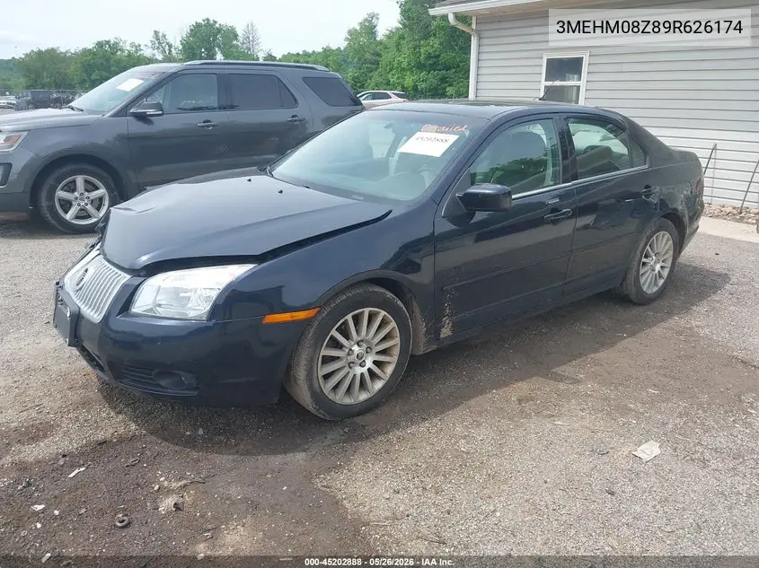 2009 Mercury Milan I4 Premier VIN: 3MEHM08Z89R626174 Lot: 45202888