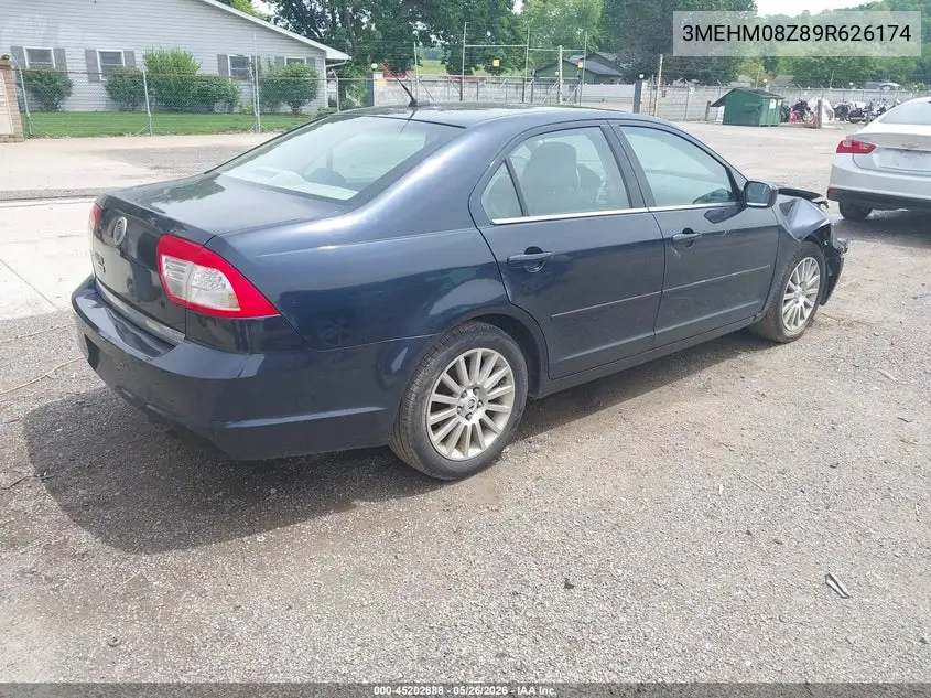 2009 Mercury Milan I4 Premier VIN: 3MEHM08Z89R626174 Lot: 45202888