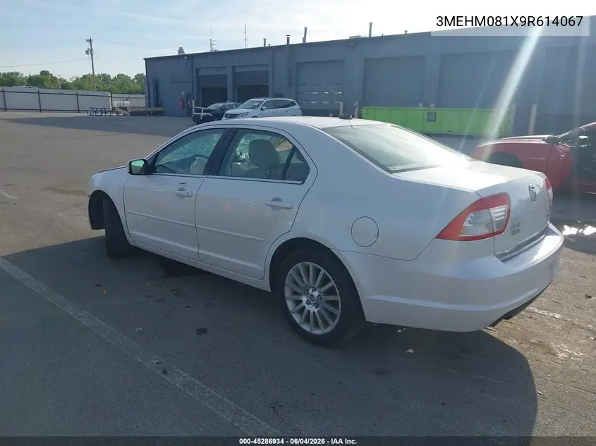 2009 Mercury Milan V6 Premier VIN: 3MEHM081X9R614067 Lot: 45286934