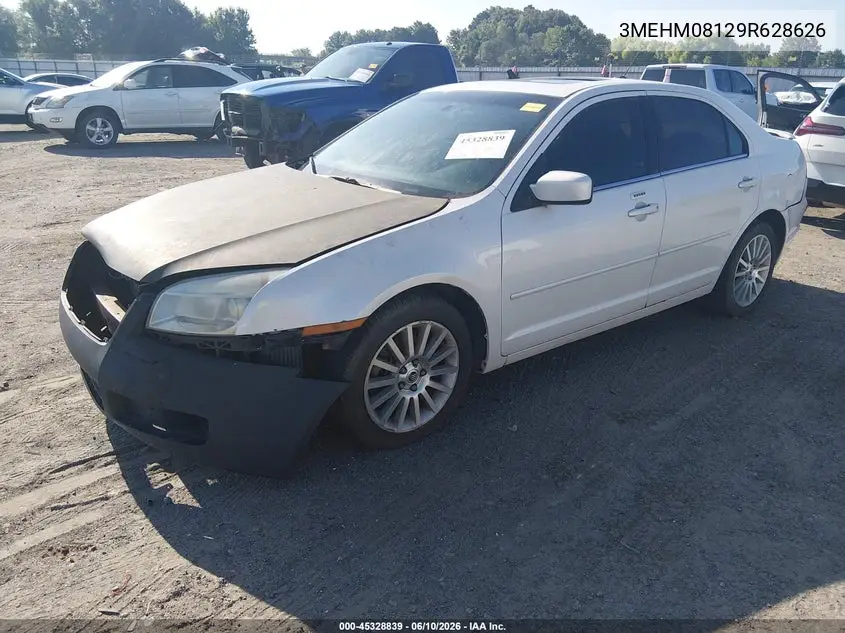 2009 Mercury Milan V6 Premier VIN: 3MEHM08129R628626 Lot: 45328839