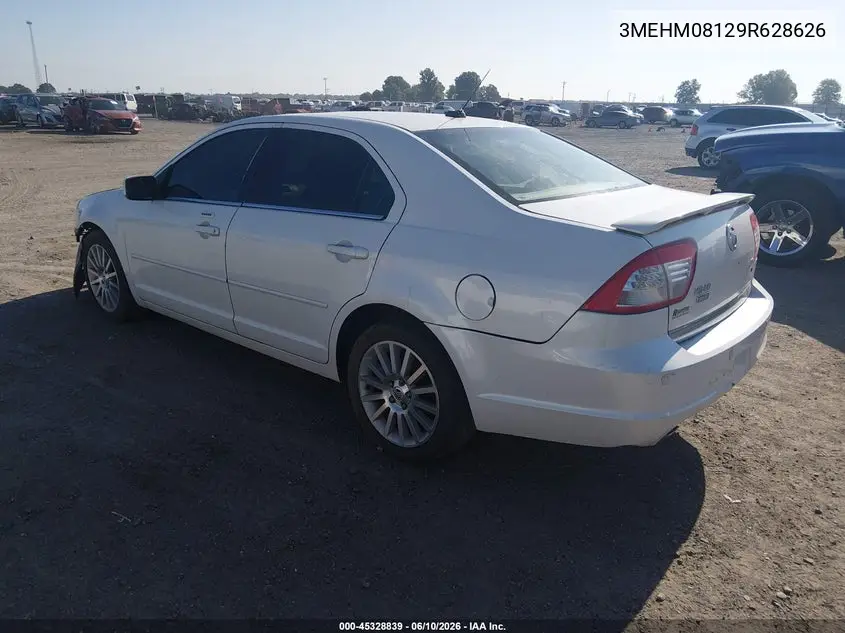 2009 Mercury Milan V6 Premier VIN: 3MEHM08129R628626 Lot: 45328839