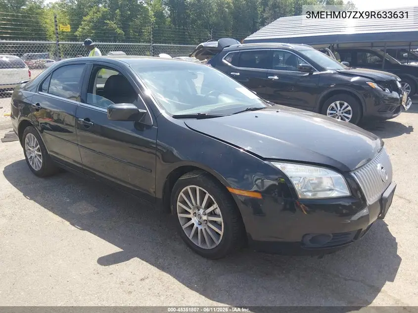 2009 Mercury Milan I4 VIN: 3MEHM07ZX9R633631 Lot: 45351807