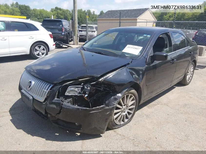 2009 Mercury Milan I4 VIN: 3MEHM07ZX9R633631 Lot: 45351807