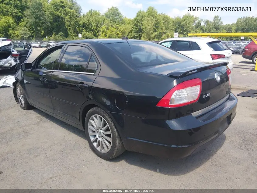 2009 Mercury Milan I4 VIN: 3MEHM07ZX9R633631 Lot: 45351807