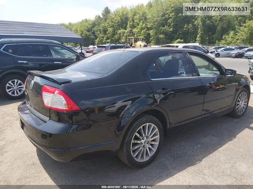2009 Mercury Milan I4 VIN: 3MEHM07ZX9R633631 Lot: 45351807