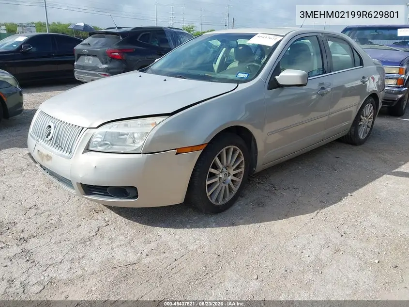 2009 Mercury Milan V6 Premier VIN: 3MEHM02199R629801 Lot: 45437621
