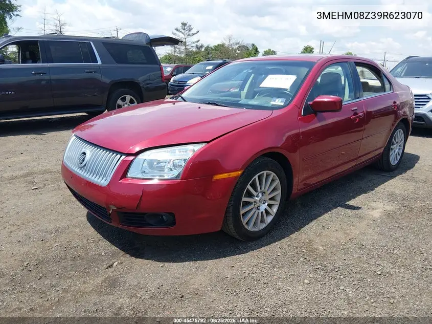 2009 Mercury Milan I4 Premier VIN: 3MEHM08Z39R623070 Lot: 45475792