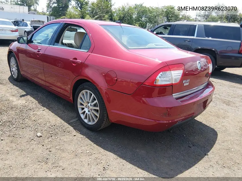 2009 Mercury Milan I4 Premier VIN: 3MEHM08Z39R623070 Lot: 45475792