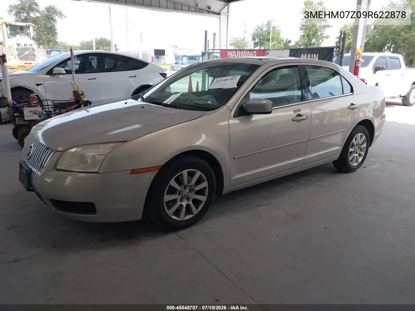 2009 Mercury Milan I4 VIN: 3MEHM07Z09R622878 Lot: 45548707
