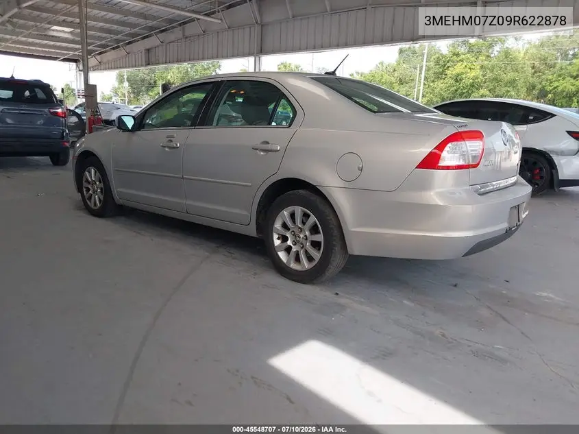 2009 Mercury Milan I4 VIN: 3MEHM07Z09R622878 Lot: 45548707