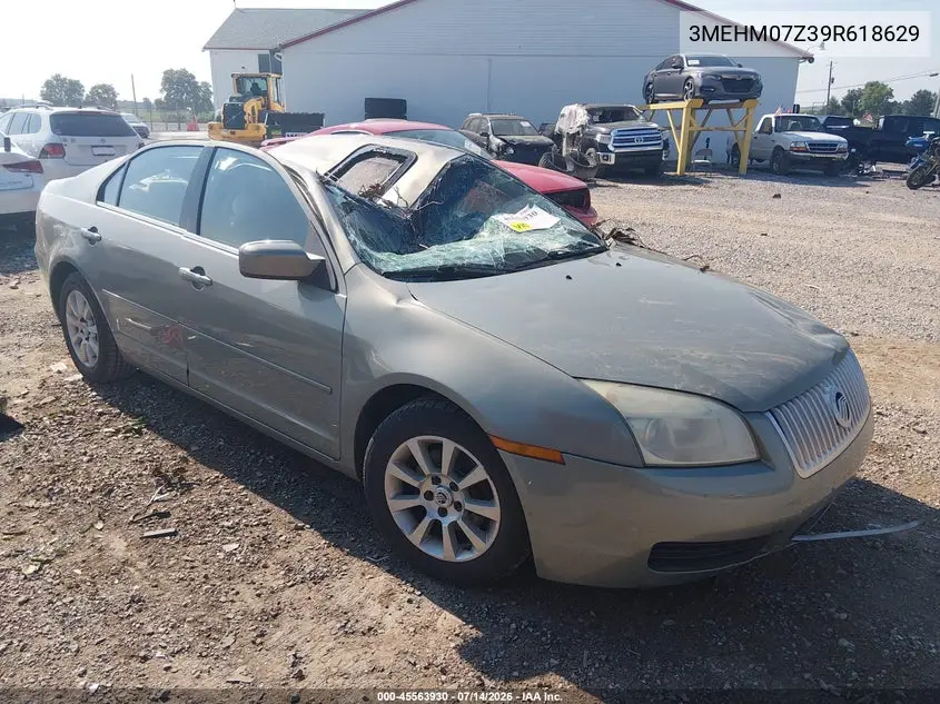 2009 Mercury Milan I4 VIN: 3MEHM07Z39R618629 Lot: 45563930