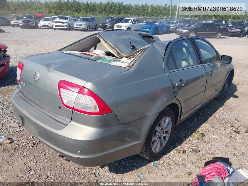 2009 Mercury Milan I4 VIN: 3MEHM07Z39R618629 Lot: 45563930