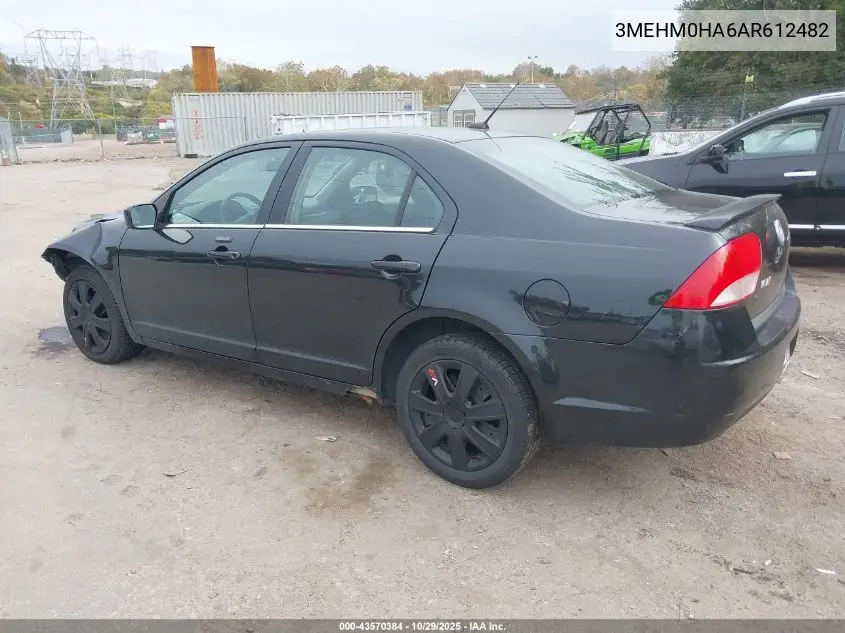 2010 Mercury Milan VIN: 3MEHM0HA6AR612482 Lot: 43570384