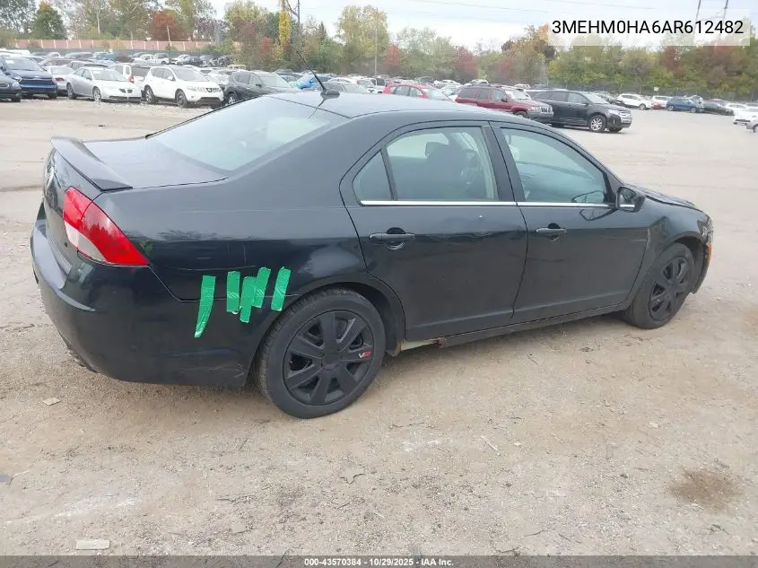 2010 Mercury Milan VIN: 3MEHM0HA6AR612482 Lot: 43570384