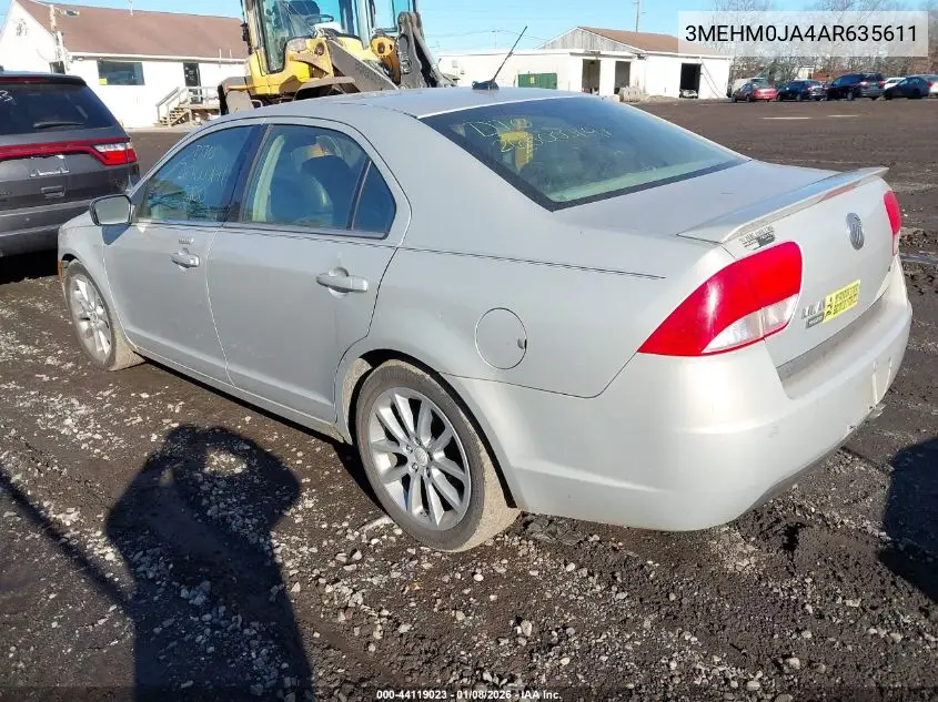2010 Mercury Milan Premier VIN: 3MEHM0JA4AR635611 Lot: 44119023