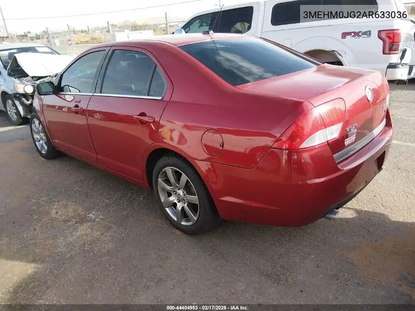 2010 Mercury Milan Premier VIN: 3MEHM0JG2AR633036 Lot: 44404953