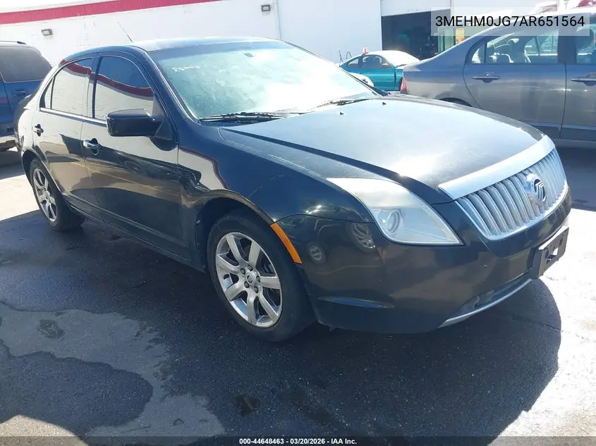 2010 Mercury Milan Premier VIN: 3MEHM0JG7AR651564 Lot: 44648463