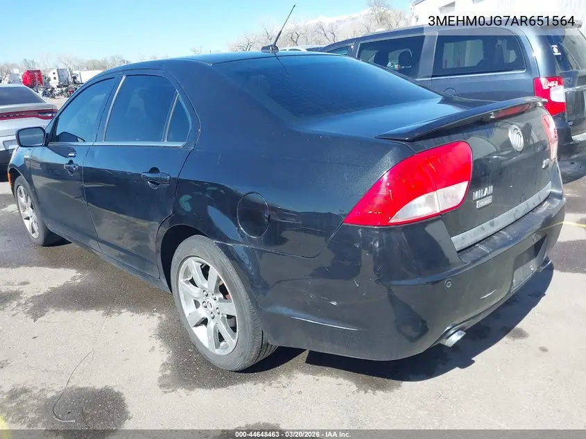2010 Mercury Milan Premier VIN: 3MEHM0JG7AR651564 Lot: 44648463