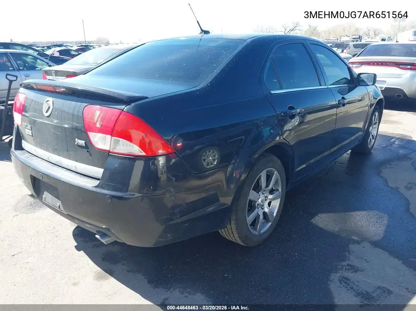 2010 Mercury Milan Premier VIN: 3MEHM0JG7AR651564 Lot: 44648463