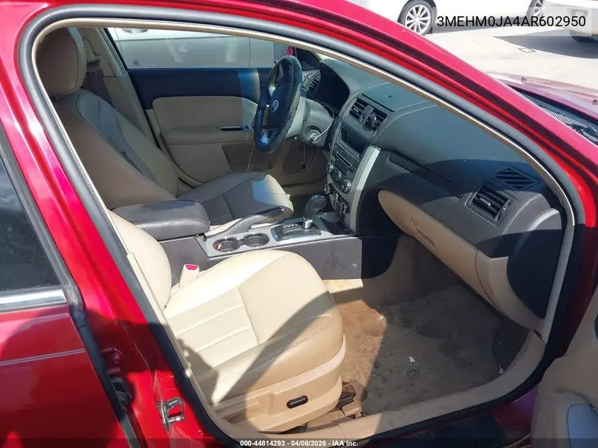 2010 Mercury Milan Premier VIN: 3MEHM0JA4AR602950 Lot: 44814293