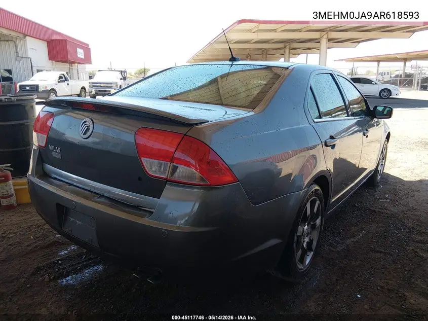2010 Mercury Milan Premier VIN: 3MEHM0JA9AR618593 Lot: 45117746