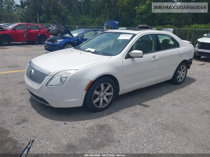 2010 Mercury Milan Premier VIN: 3MEHM0CG0AR663004 Lot: 45218595