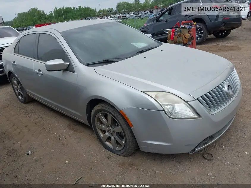 2010 Mercury Milan Premier VIN: 3MEHM0JG6AR641821 Lot: 45295803