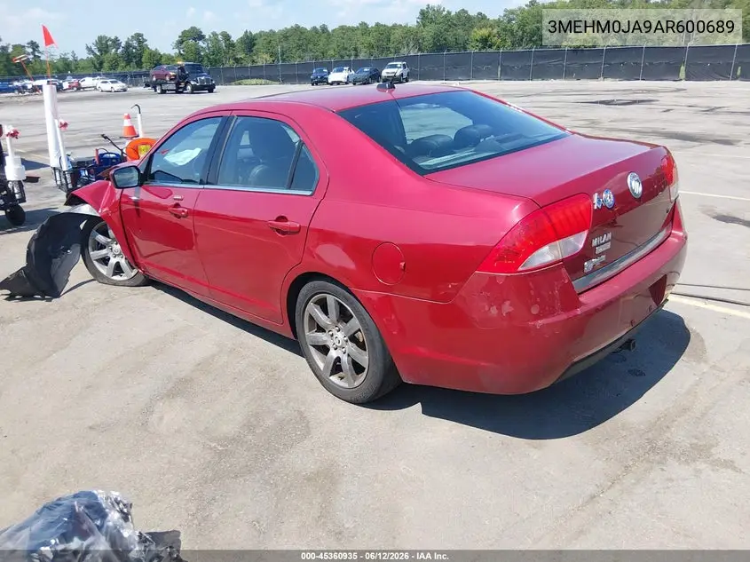 2010 Mercury Milan Premier VIN: 3MEHM0JA9AR600689 Lot: 45360935