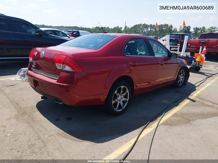 2010 Mercury Milan Premier VIN: 3MEHM0JA9AR600689 Lot: 45360935