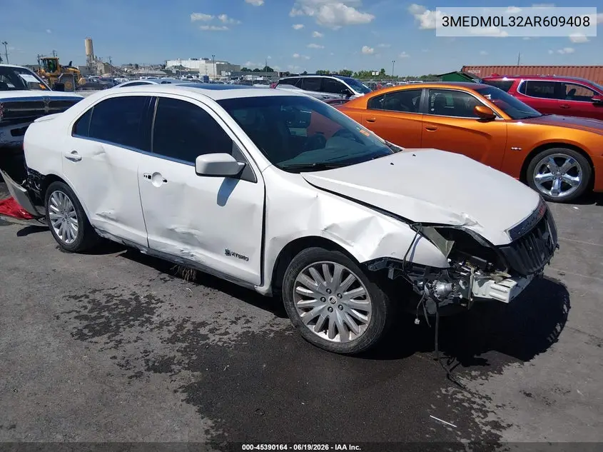 2010 Mercury Milan Hybrid VIN: 3MEDM0L32AR609408 Lot: 45390164